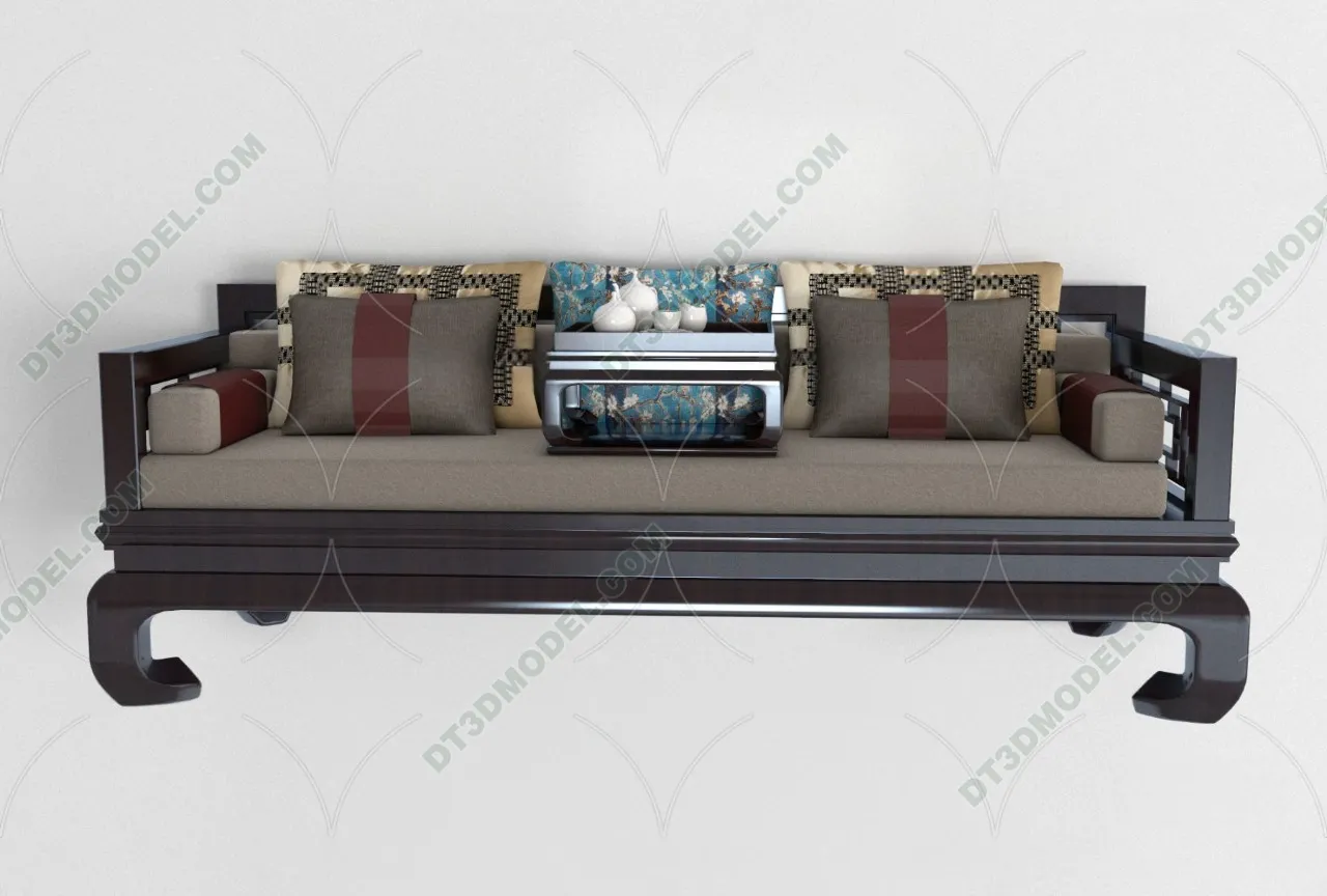 FURNITURE - SOFA - 3D Model For Interior Design - 11183