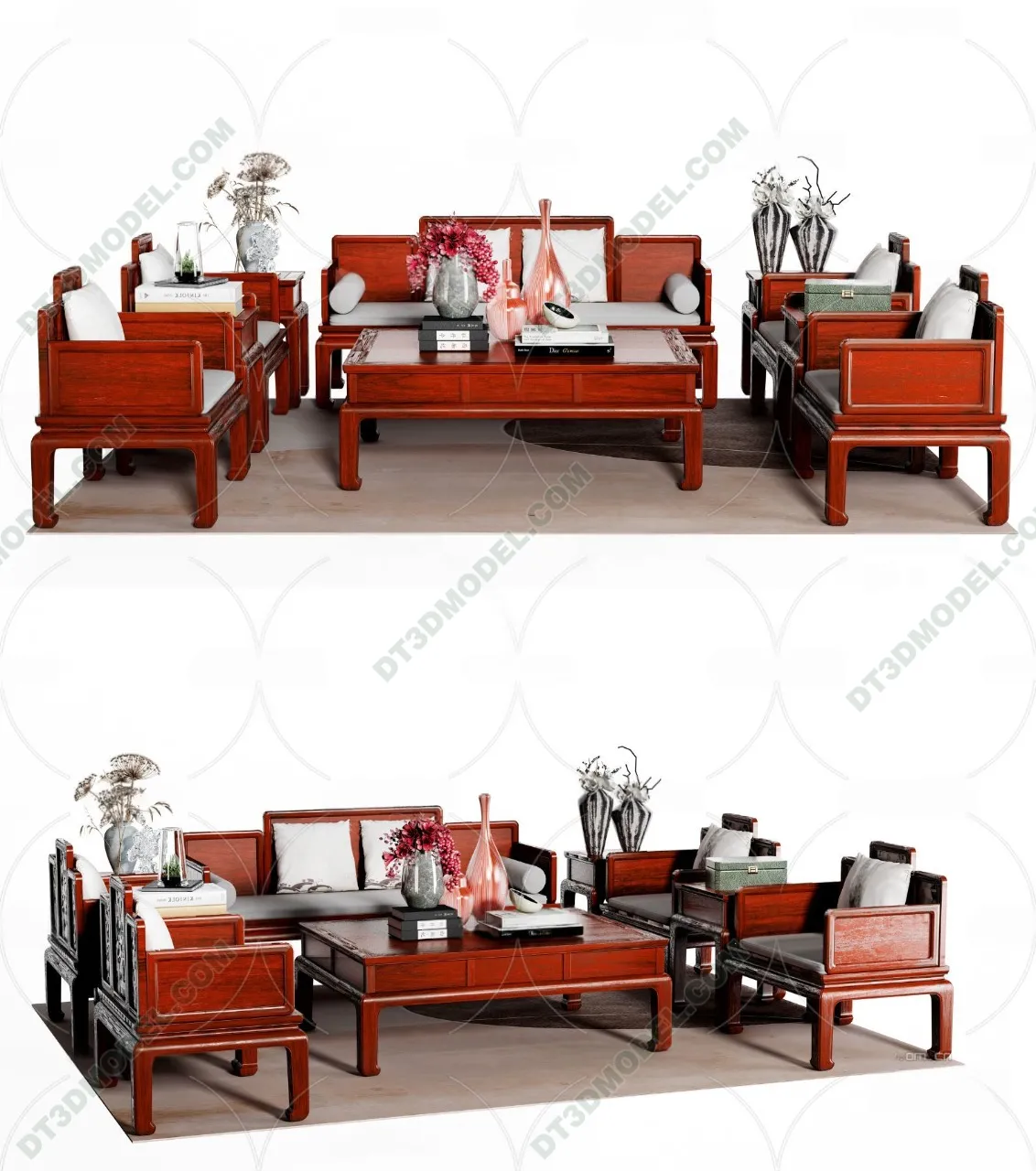 FURNITURE - SOFA - 3D Model For Interior Design - 11191