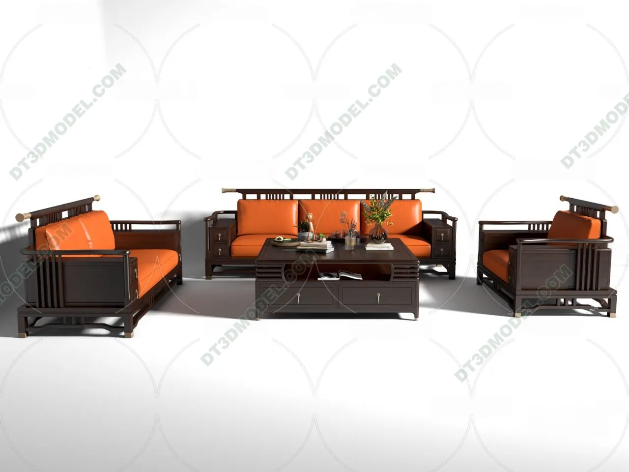 FURNITURE - SOFA - 3D Model For Interior Design - 11192