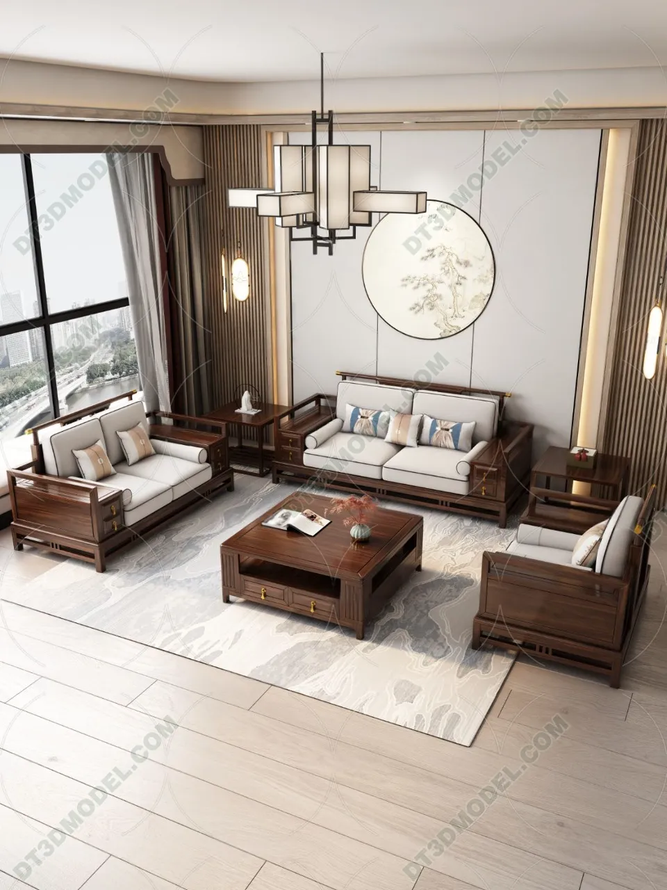 FURNITURE - SOFA - 3D Model For Interior Design - 11226