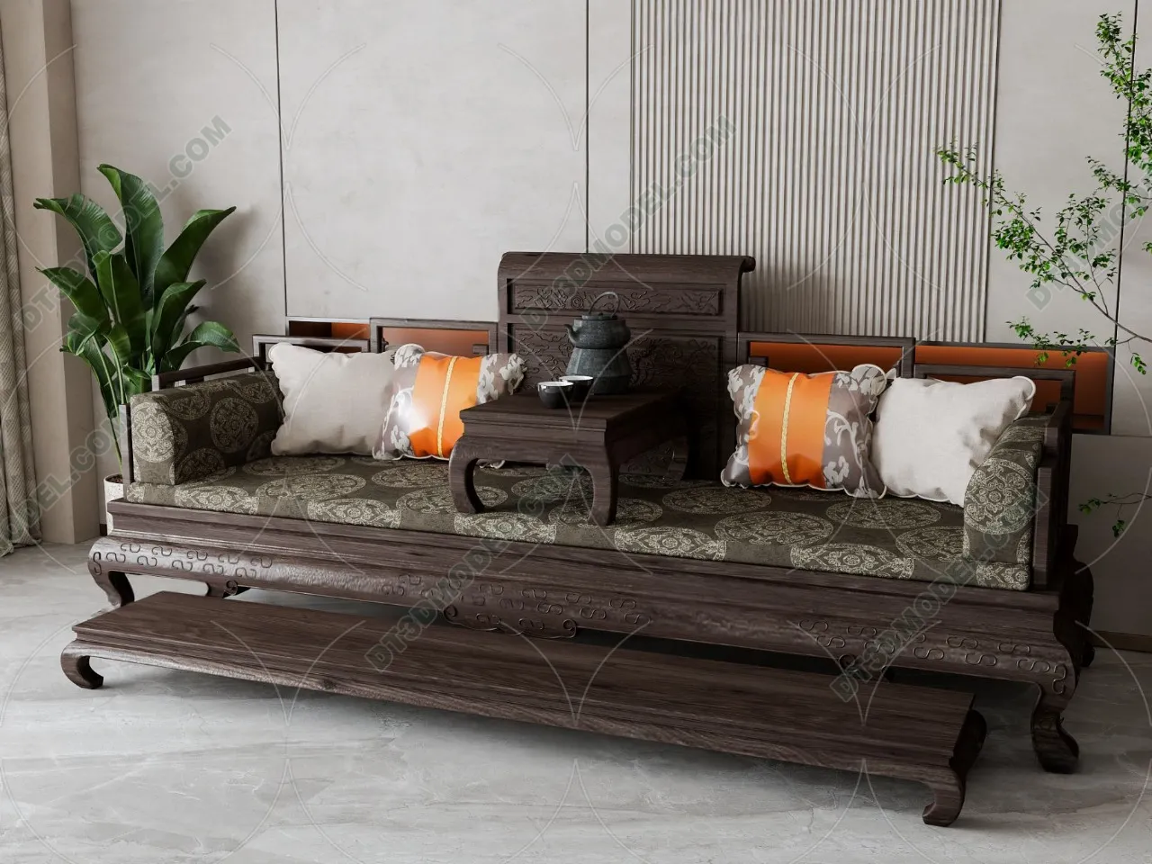 FURNITURE - SOFA - 3D Model For Interior Design - 11238