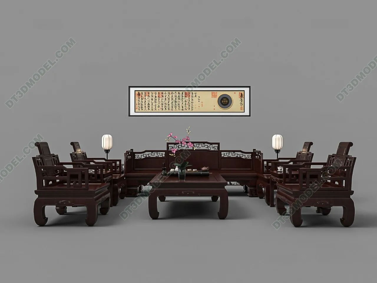 FURNITURE – SOFA – 3D Model For Interior Design – 11256