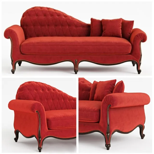 furniture - Sofa ANNIBALE COLOMBO A1598_14940 3D Model