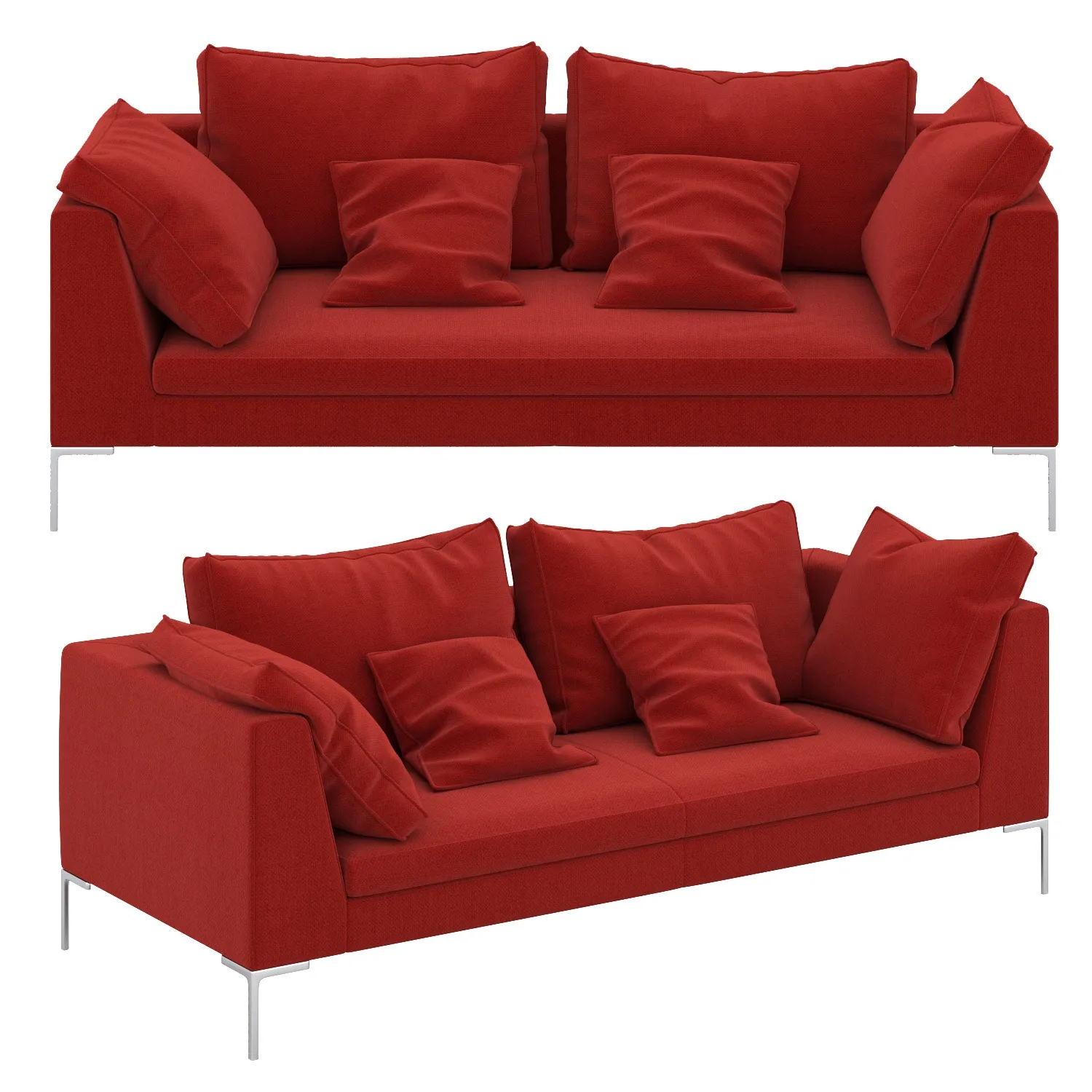 furniture - Sofa B&B Italia Charles 20 3D Model