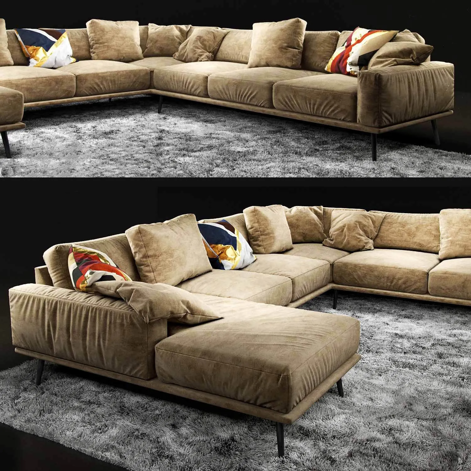 furniture - Sofa BoConcept Carlton 3D Model