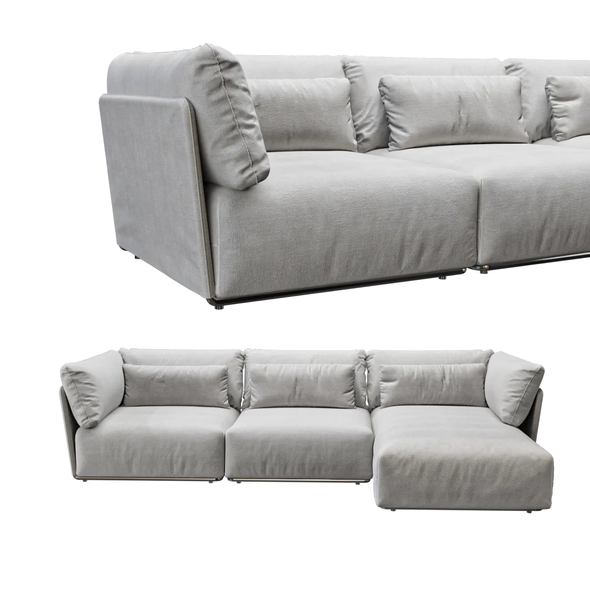 furniture - Sofa Combo 3D Model