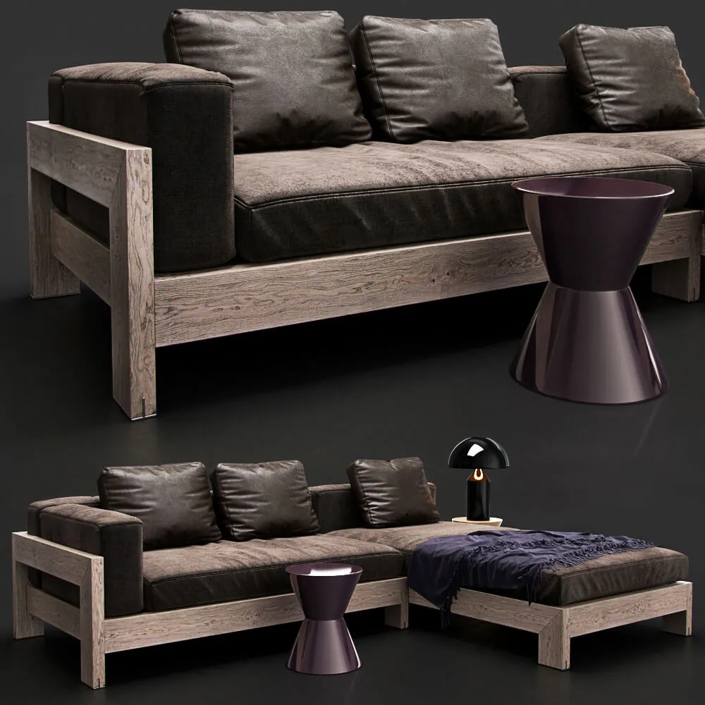 furniture - Sofa Coop 06 3D Model