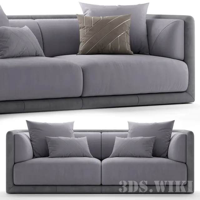 furniture - Sofa Сonrad by Fendi Casa 3D Model