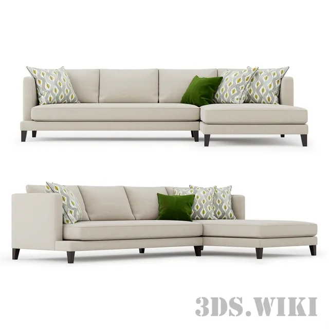 furniture - Sofa Delavega 33 Corner 3D Model