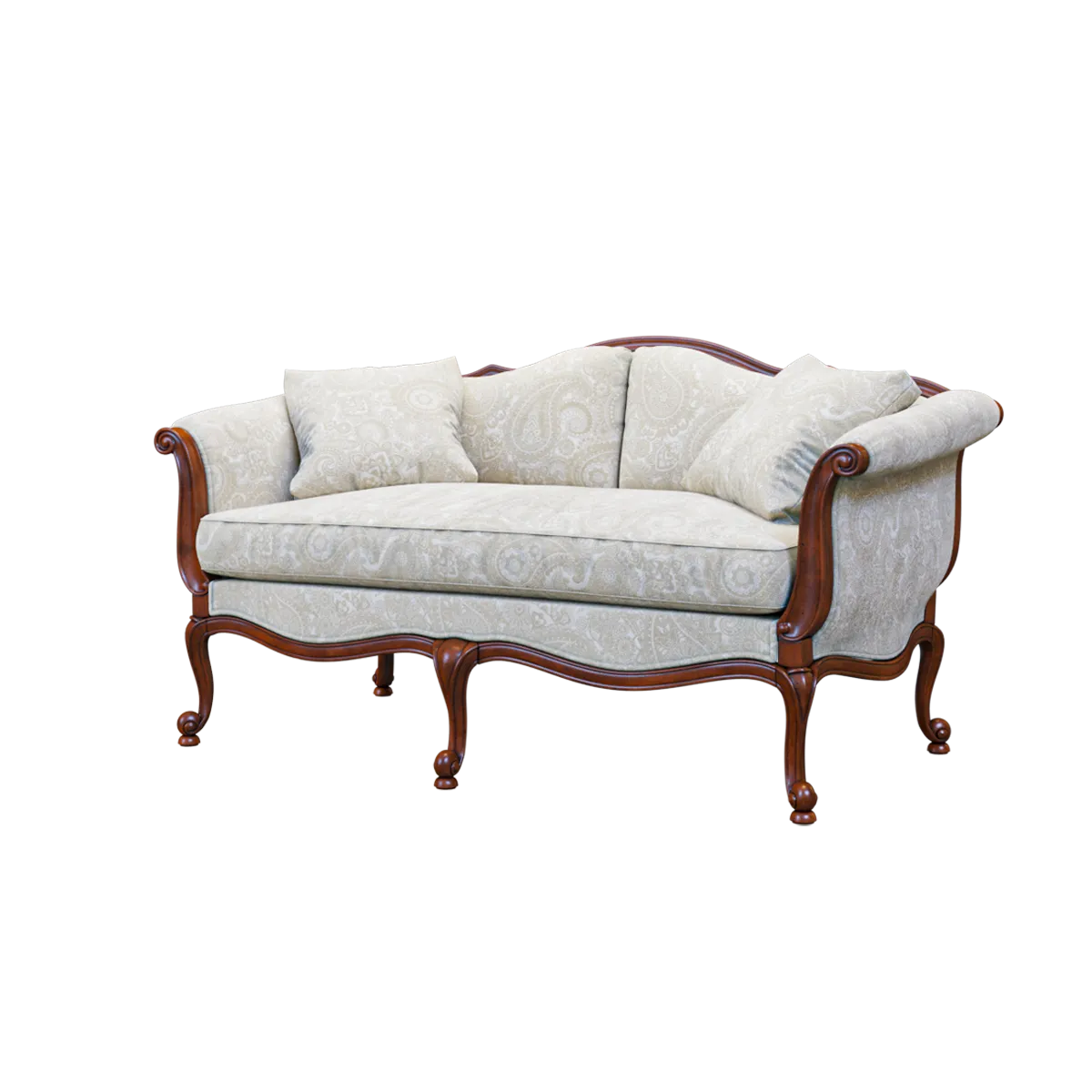 furniture - Sofa Evette Settee 3D Model