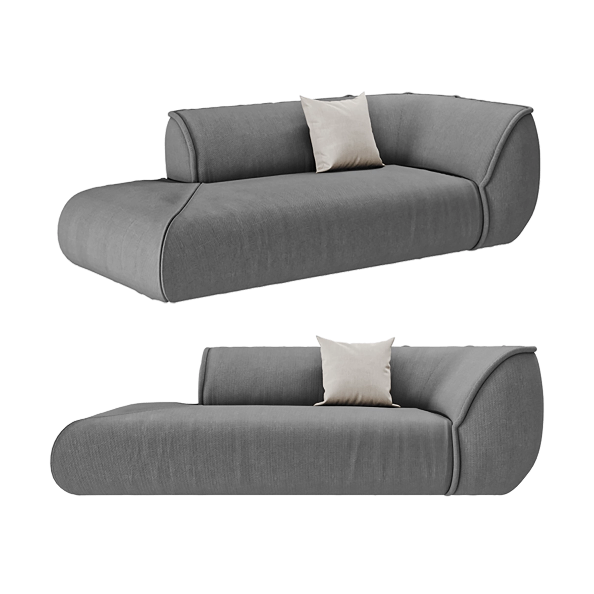 furniture - Sofa Exteta Palau Dormeuse 3D Model