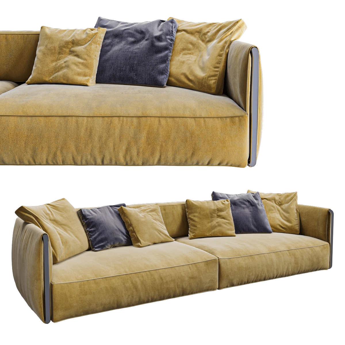furniture - Sofa Flexform Edmond 3D Model