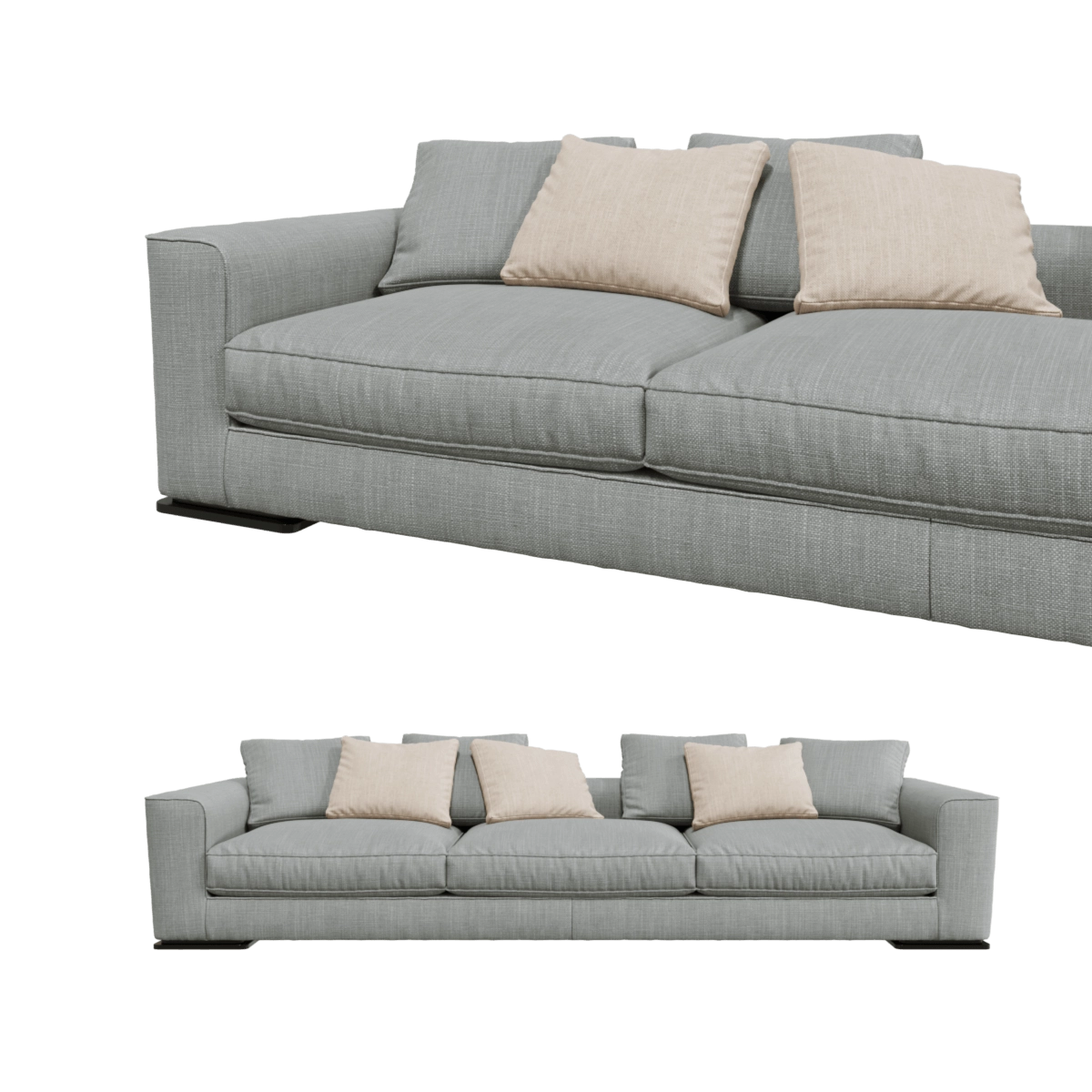 furniture - Sofa Flexform Scott 3D Model