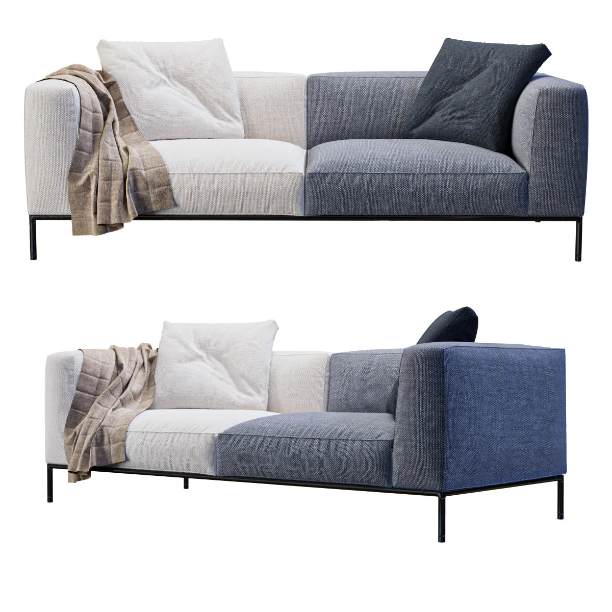 furniture - Sofa Frank 3D Model