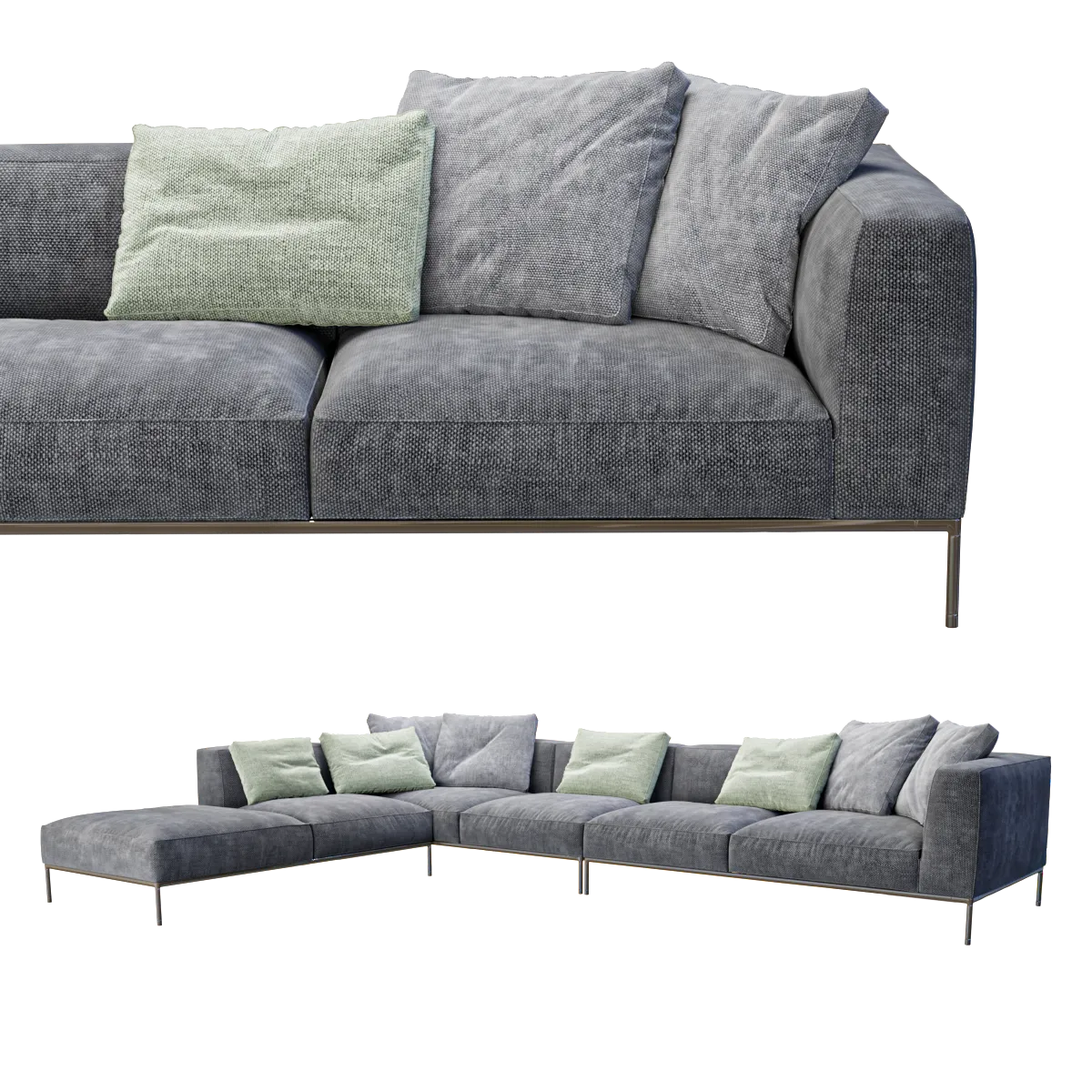 furniture - Sofa Frank 3D Model