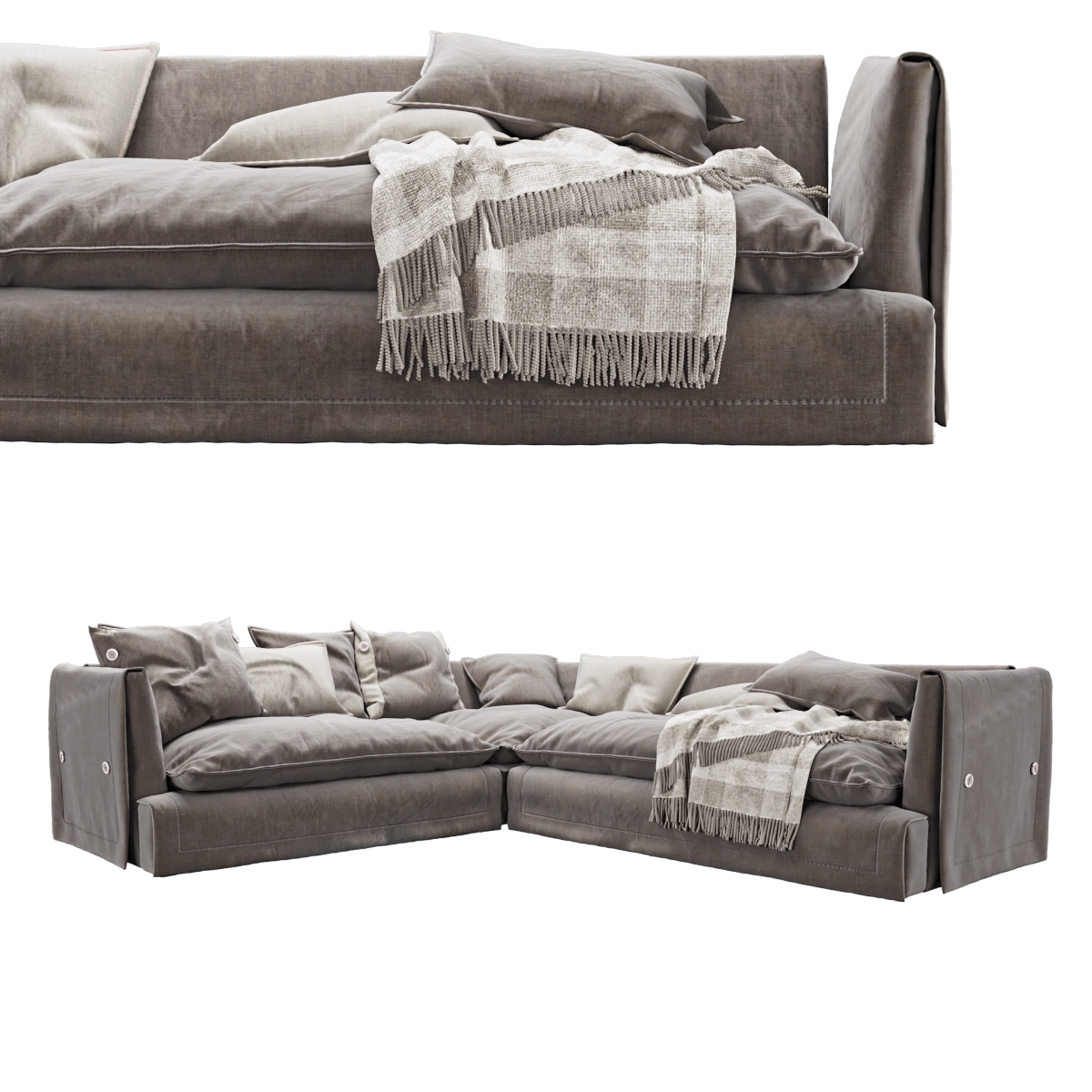 furniture - Sofa Frigerio Kimono 3D Model