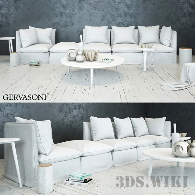 furniture - Sofa Ghost By Gervasoni 3D Model