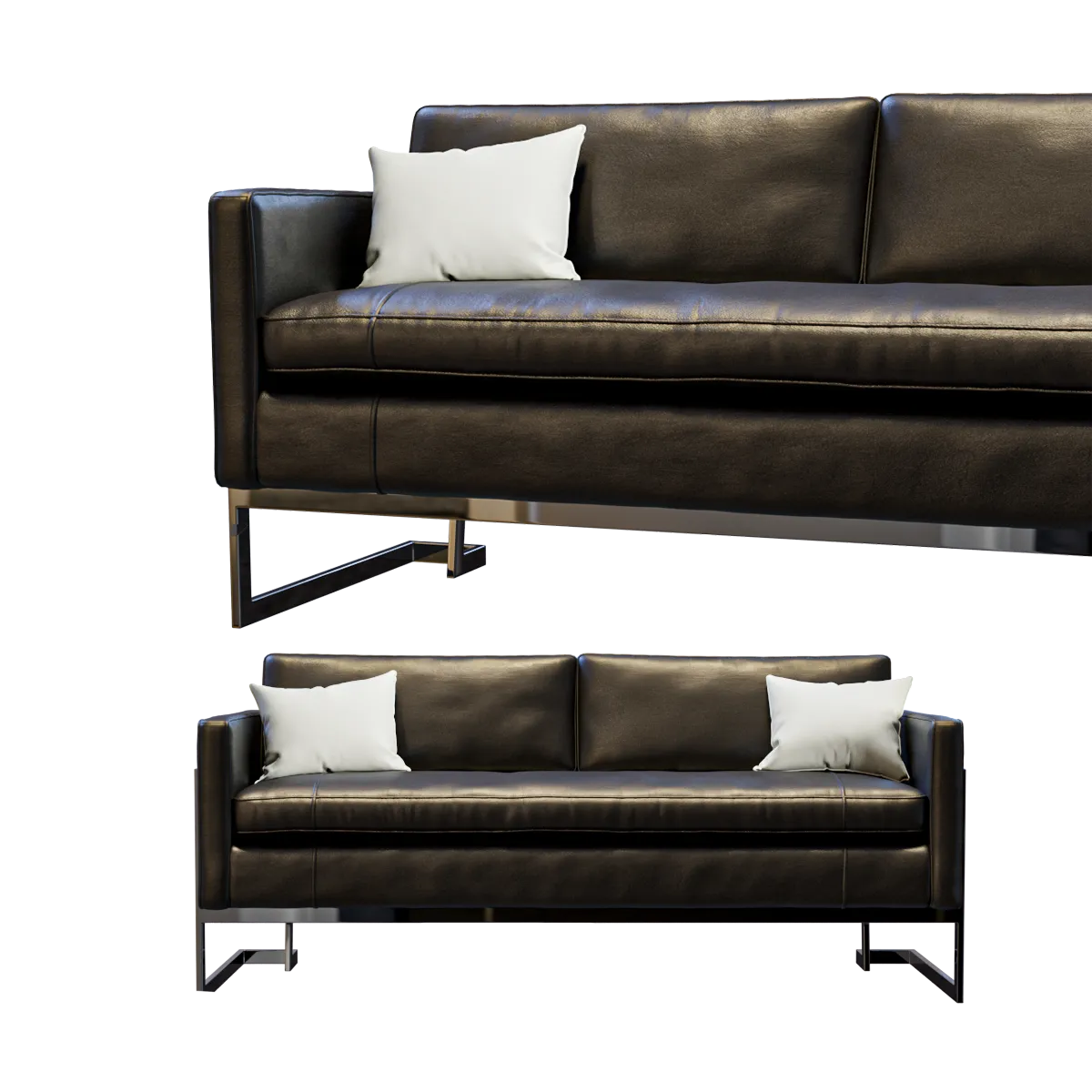 furniture - Sofa Grisham Apartment 3D Model