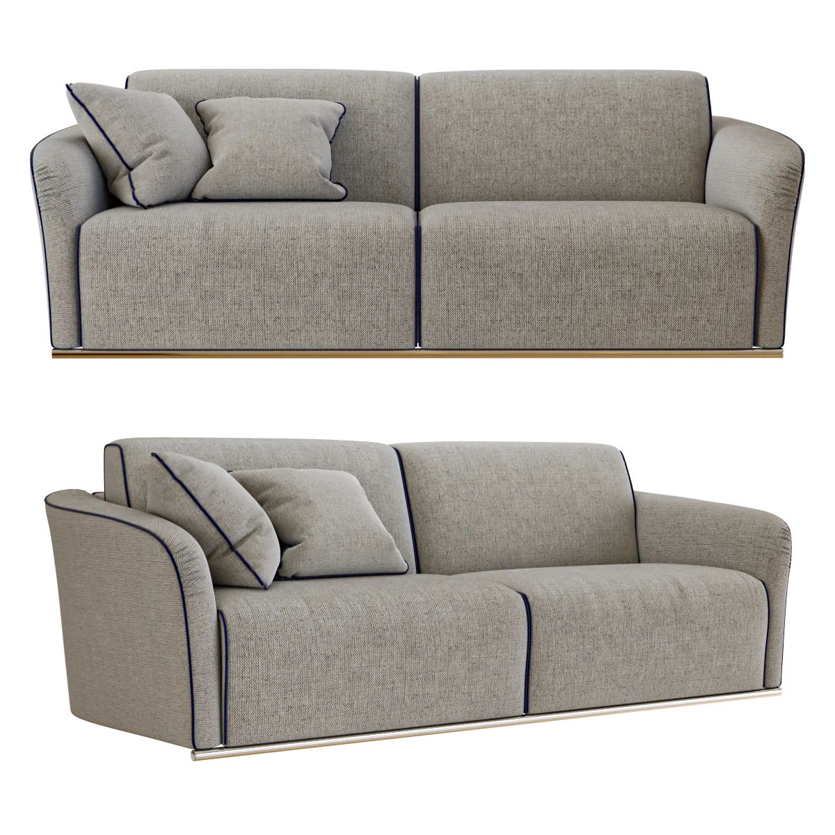 furniture - Sofa Groove 3D Model