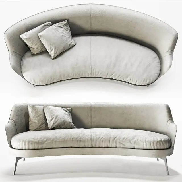 furniture - Sofa Guscio 3D Model