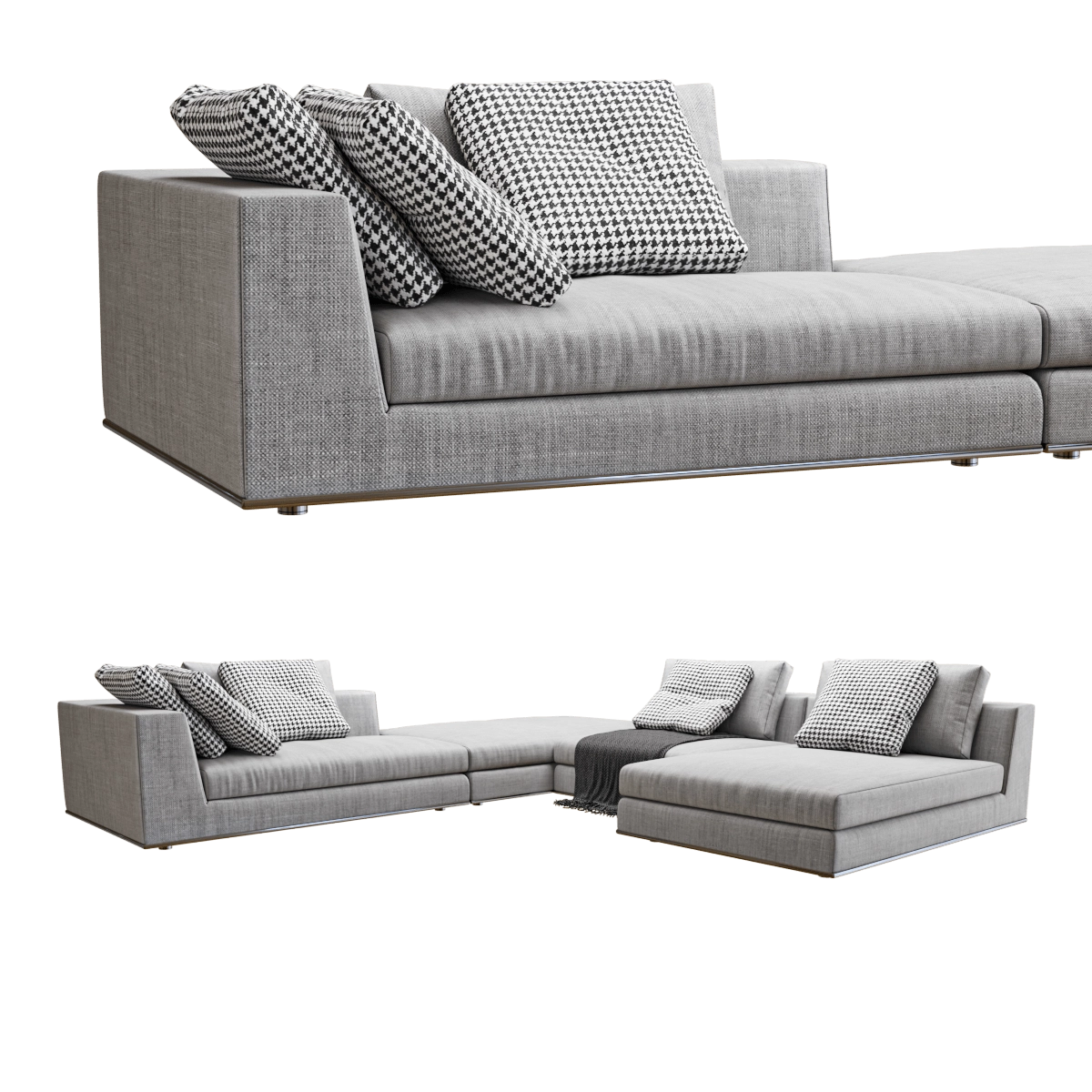 furniture - Sofa Hamilton 3 3D Model