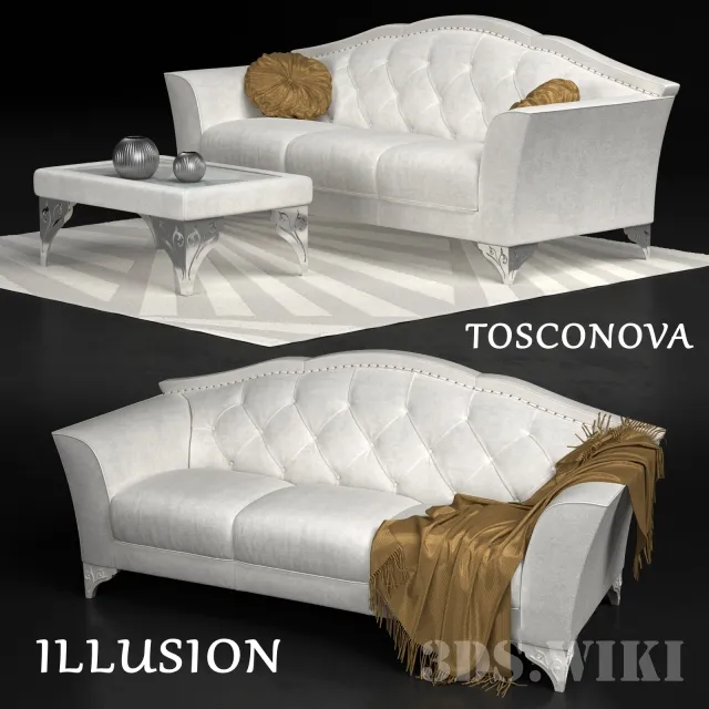 furniture - Sofa Illusion Tosconova 3D Model