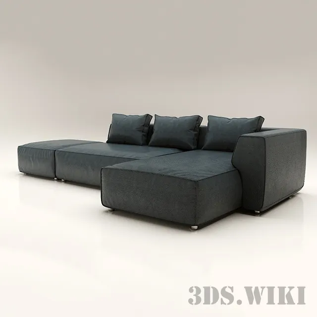 furniture - Sofa Industrial Loft 3D Model