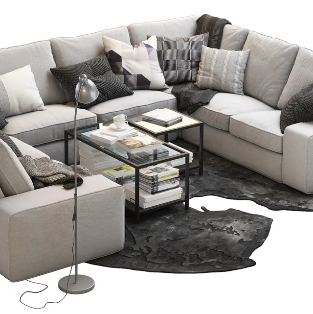 furniture - Sofa Kivik Pro 3D Model