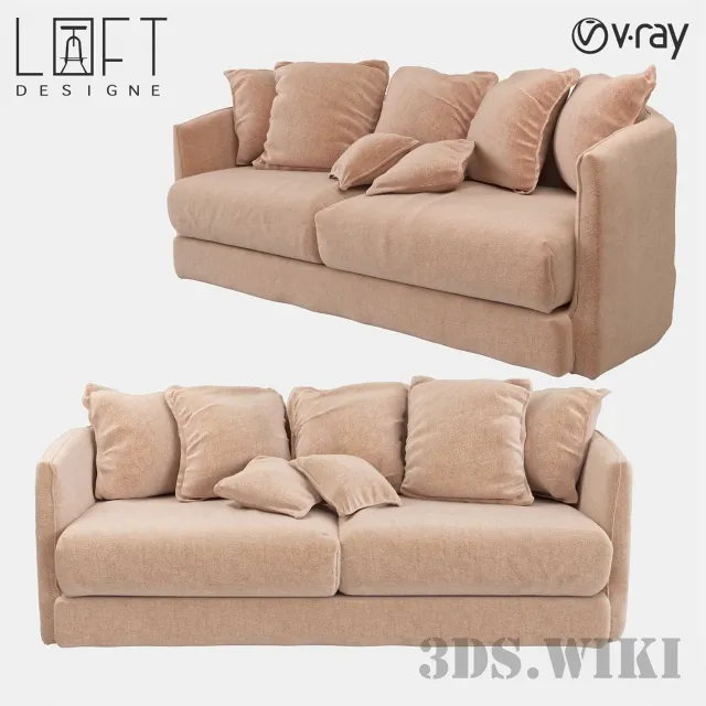 furniture - Sofa LoftDesigne 3D Model