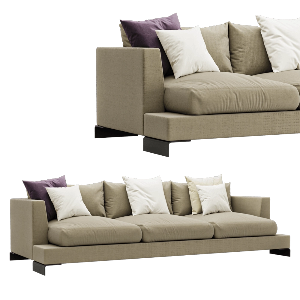 furniture - Sofa  Long Island 3D Model