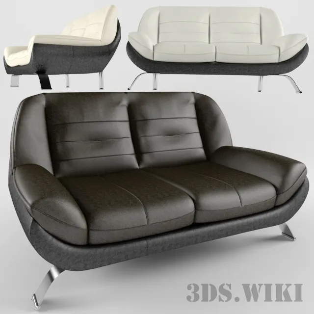 furniture - Sofa Mello 2-seater Mello Gala Collezione 3D Model