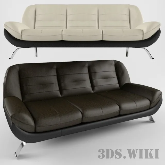 furniture - Sofa Mello 3-seater Mello Gala Collezione 3D Model