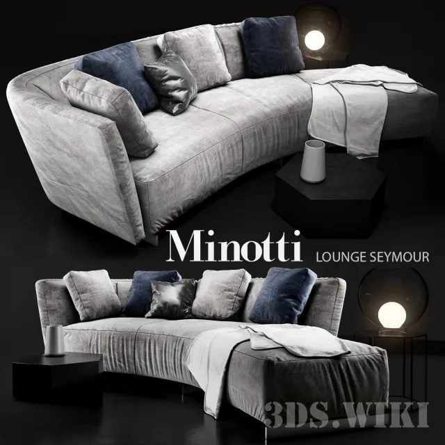 furniture - Sofa Minotti 3D Model