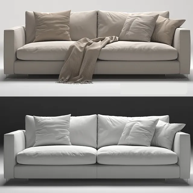 furniture - Sofa MORBIDONE 74 3D Model