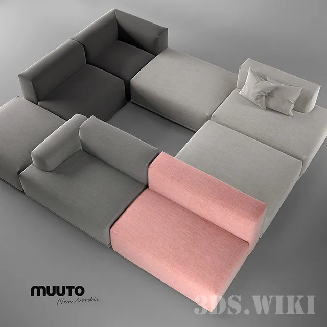 furniture - Sofa Muuto Anderssen and Voll 3D Model