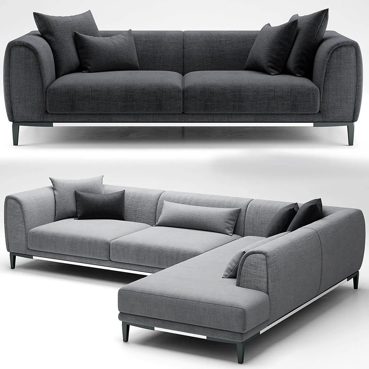 furniture - Sofa natuzzi trevi 3D Model