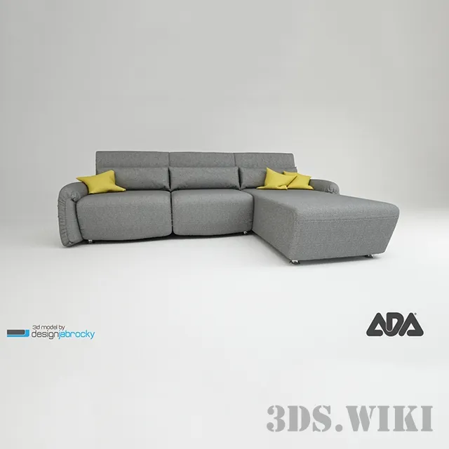 furniture - Sofa Navy 3D Model