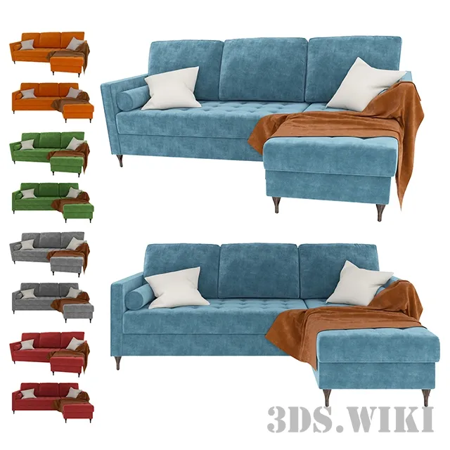 furniture - Sofa Nordic 3D Model
