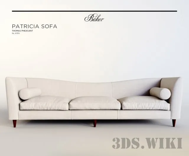 furniture - Sofa Patricia by Baker Furniture 3D Model