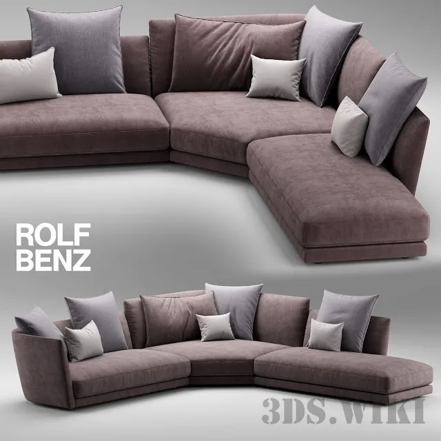 furniture - Sofa Rolf Benz Tondo 3D Model