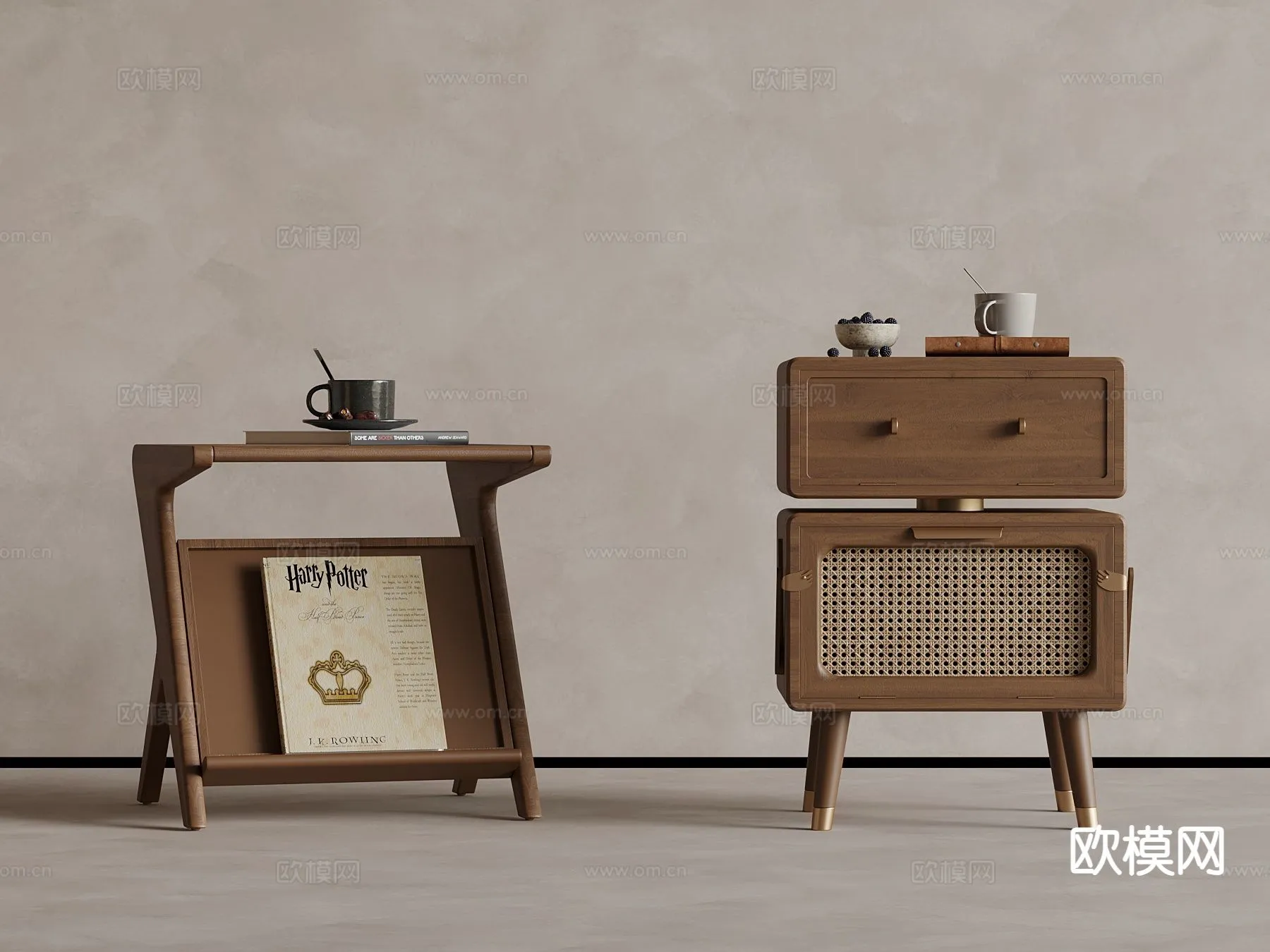 FURNITURE - SOFA TABLE - 3D Model For Interior Design - 301