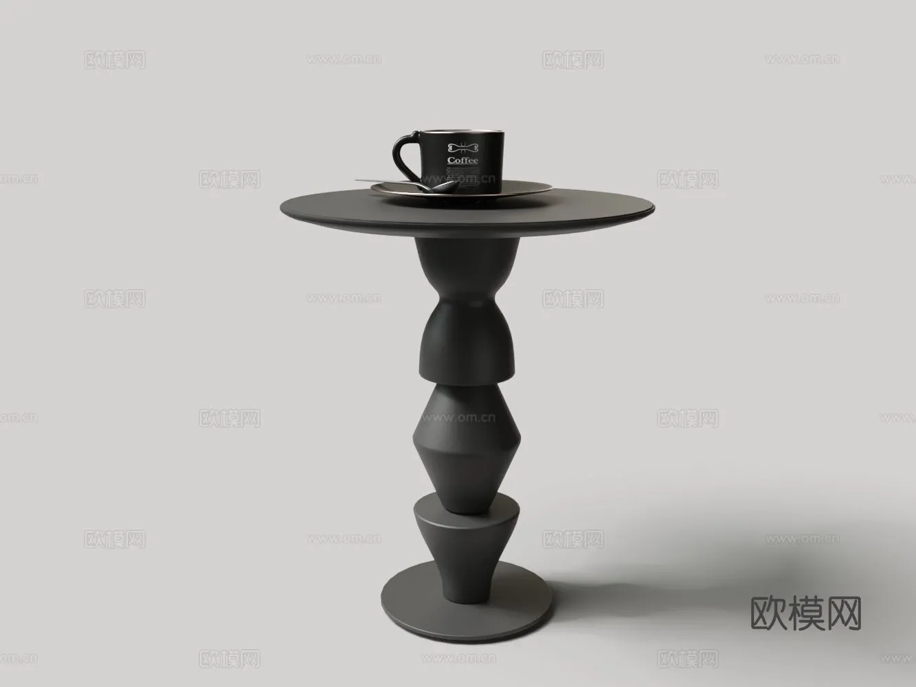 FURNITURE - SOFA TABLE - 3D Model For Interior Design - 306