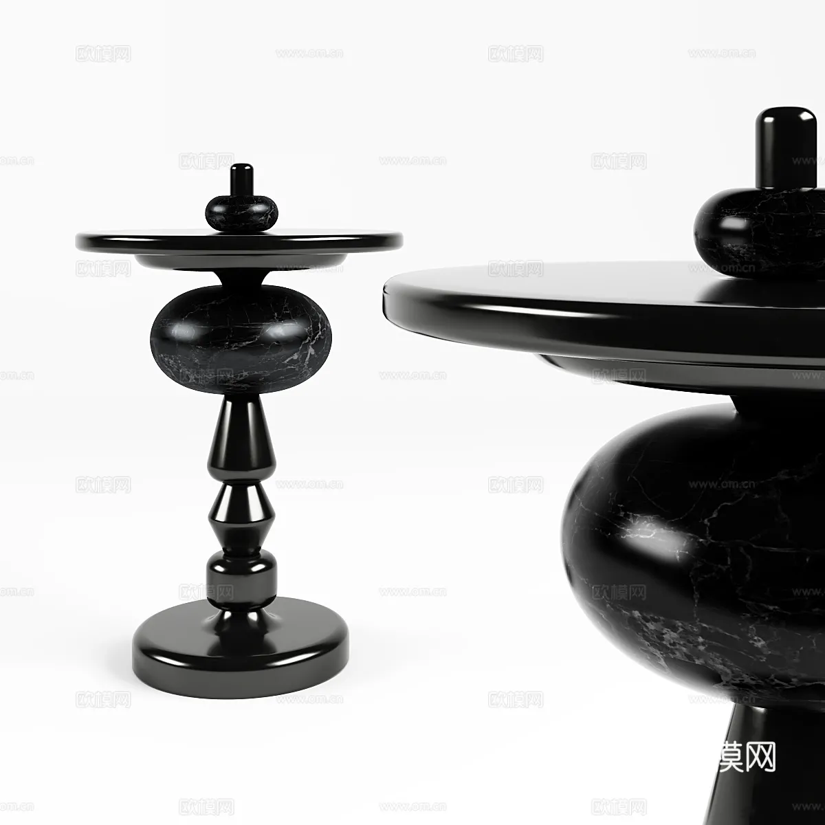 FURNITURE - SOFA TABLE - 3D Model For Interior Design - 311