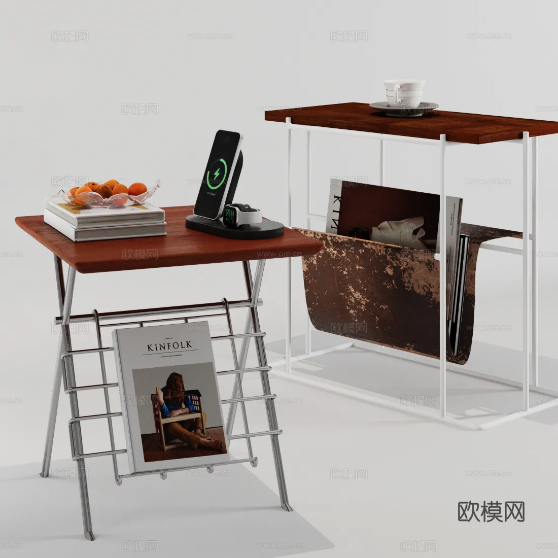 FURNITURE - SOFA TABLE - 3D Model For Interior Design - 317