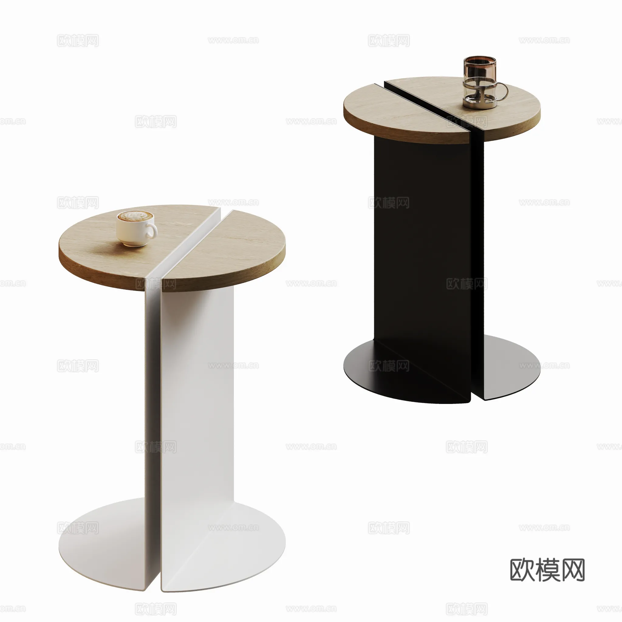 FURNITURE - SOFA TABLE - 3D Model For Interior Design - 319