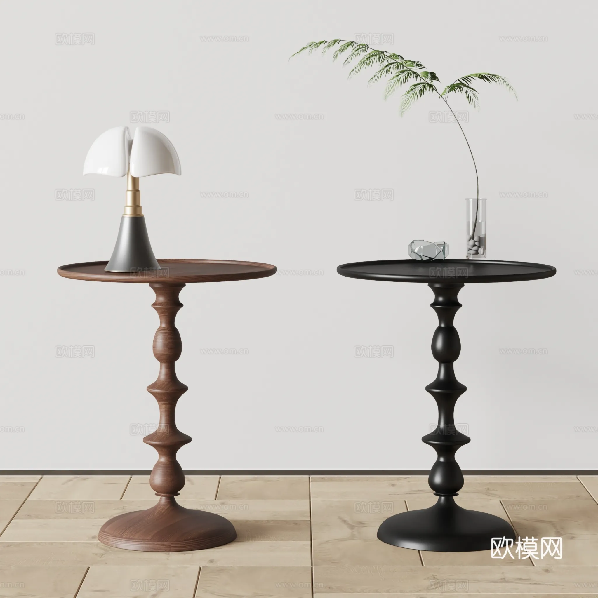 FURNITURE - SOFA TABLE - 3D Model For Interior Design - 327