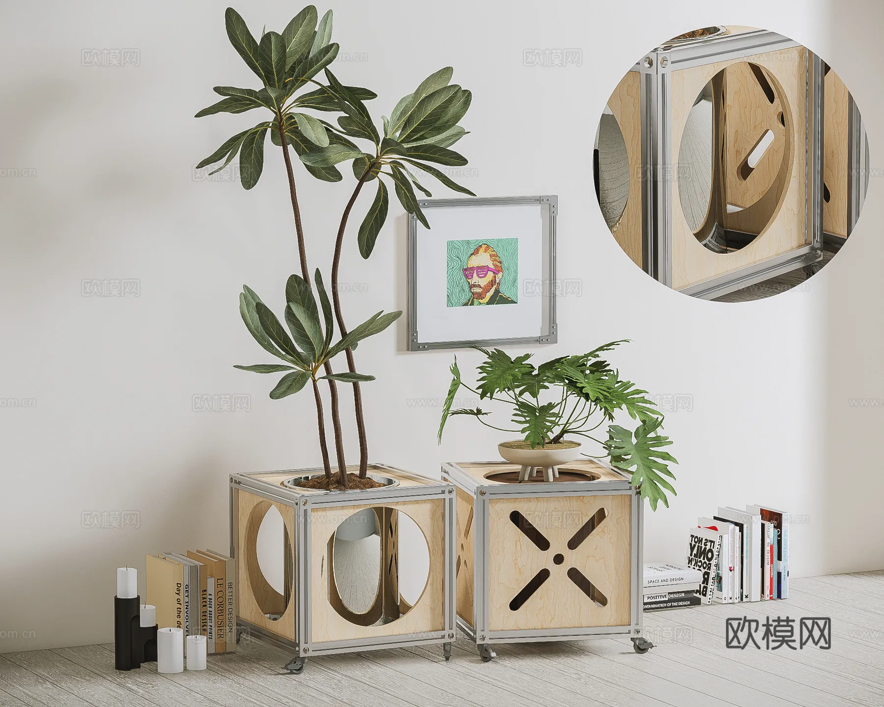 FURNITURE - SOFA TABLE - 3D Model For Interior Design - 329