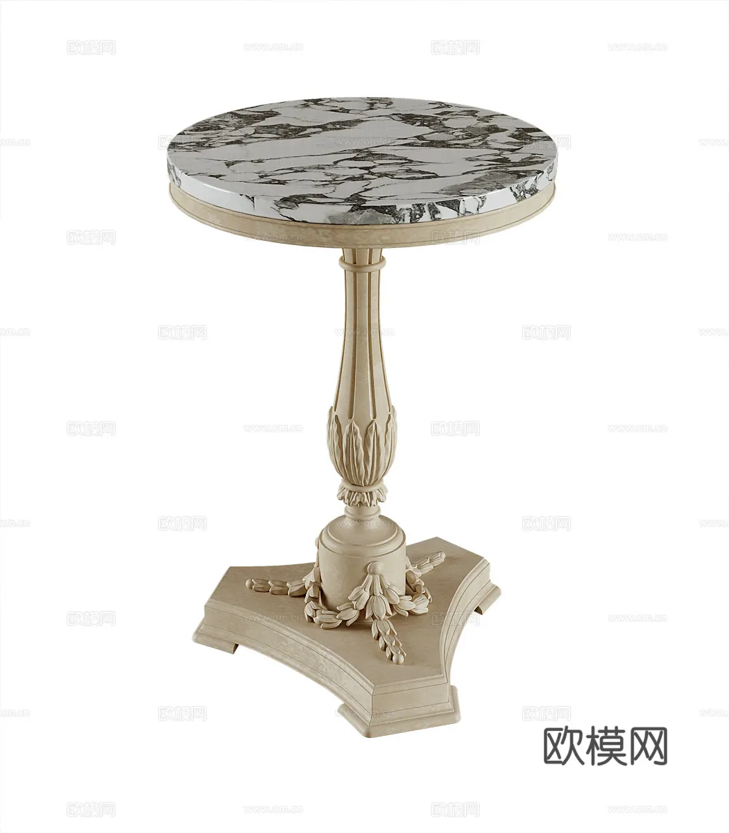 FURNITURE - SOFA TABLE - 3D Model For Interior Design - 331