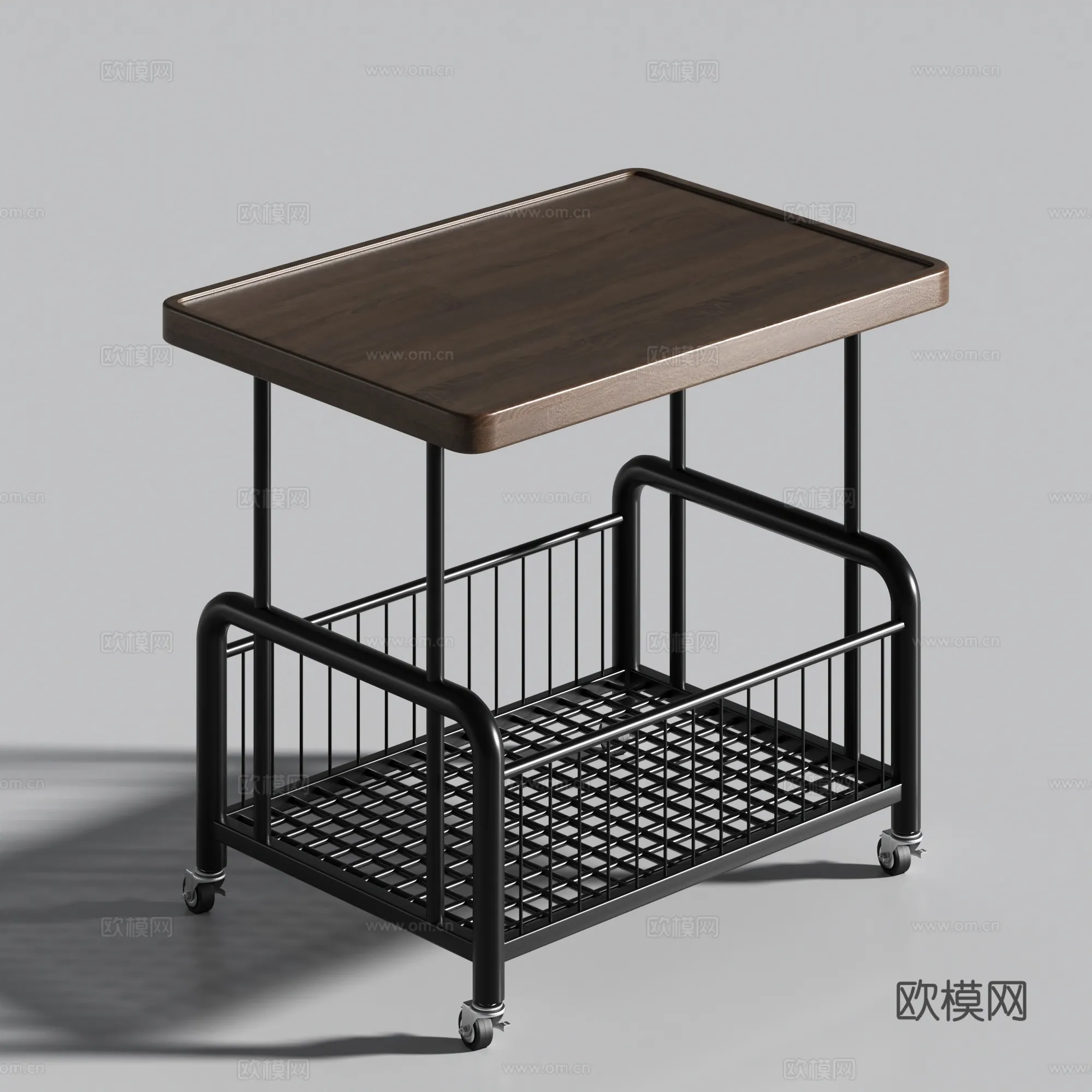 FURNITURE - SOFA TABLE - 3D Model For Interior Design - 334