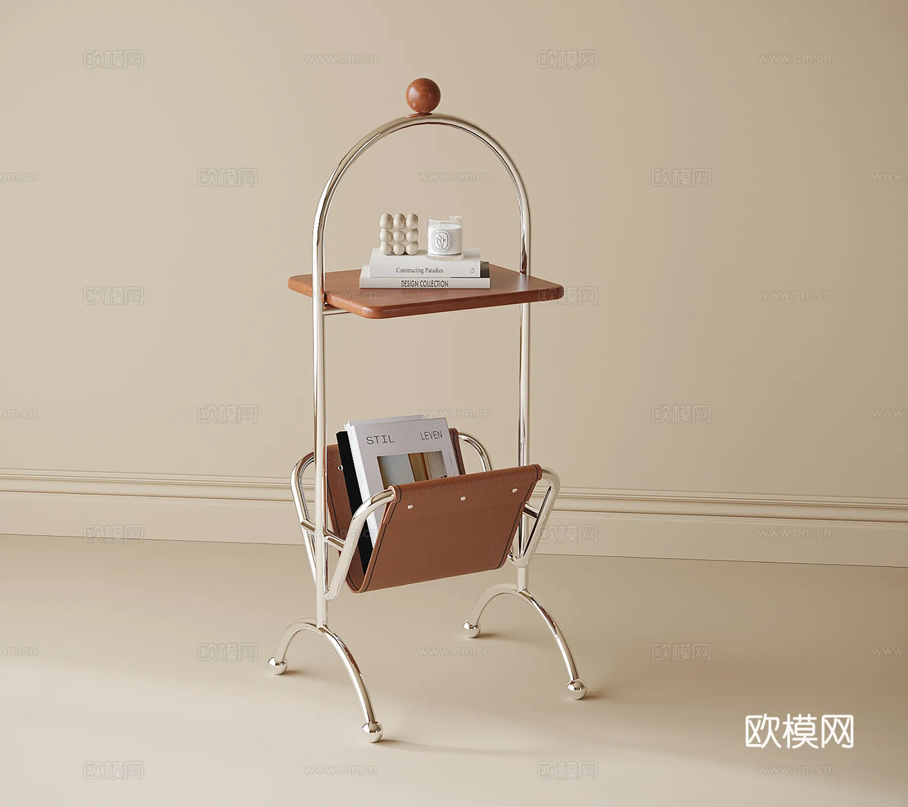 FURNITURE - SOFA TABLE - 3D Model For Interior Design - 341